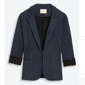 Skies are Blue Asa Knit Blazer - Navy - XL